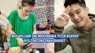 Boy William Tak Menyangka Ternyata Pizza Buatan Ayu Tingting Enak Banget