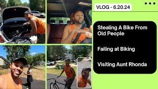 Stealing a Bike From Old People, Epic Biking Fail, Visiting Aunt Rhonda | VLOG