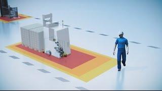 Monitoring automated guided vehicles (AGV) - with Safe Motion Control from SICK | SICK AG