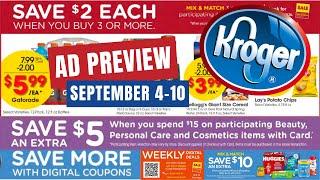 *NEW MEGA* Kroger Ad Preview for 9/4-9/10 | Buy 3 Save $2 Each Mega Sale, Beauty Event, & MORE