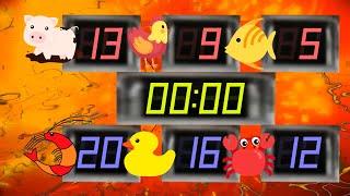 BCG Multi Countdown Timer (Animal Red 13-9-5 Blue 20-16-12 Mins) Remix Mario Party 1 Opening