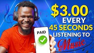 Earn $3 Every 45 Seconds Just Listening To Music on This Website | Make Money Online 2025