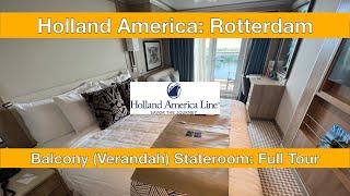 Holland America - Rotterdam - Balcony (Verandah) Cabin / Stateroom Tour