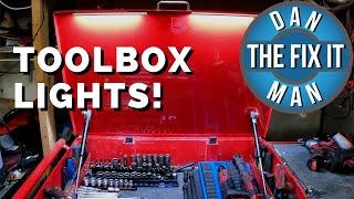 PRODUCT REVIEW VIDEO - MOTION SENSOR TOOLBOX LIGHTS - GREAT GIFT IDEA!