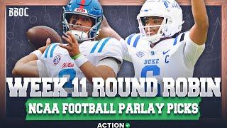 Bet THIS College Football Week 11 MONEYLINE Round Robin Parlay! NCAA Football Picks & Predictions