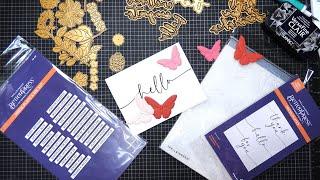 Spellbinders Vivid Expressions Collection Review Tutorial! Gorgeous Butterfly 3D Cut & Emboss Folder