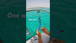 The Halyard Hitch 🪢 #knots #boating #sailing #howto #nautical #boatlife #shorts #mediterranean