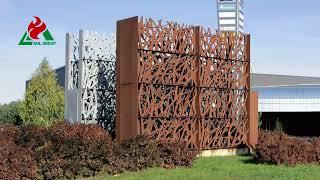 Corten Steel Garden Screen For Sale--AHL Corten Group Factory#screenpanel #gardendecor #screengate