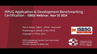 Development and Maintenance Benchmarking Certification