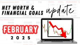 February 2025 Net Worth & Financial Goals Update...Dealing with the STOCK MARKET CRASH!!!