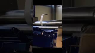 Rolling Sheet Metal Into Elipse #shorts