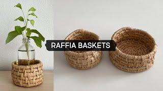 DIY Coiled Basket using Raffia