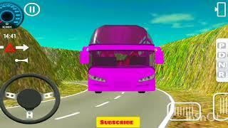 #Pink Bus driving on off-road very amazing@Doctor_gamer1