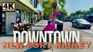 Exploring Downtown New Port Richey: A Walking Tour Filled with Art, Cuisine, and Culture [4K]