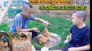 Khai Trương Quả Lò Nướng Mới Bằng Gà Nướng Lá Móc Mật Và Pizza Cá Trắm Ngon Không Ngậm Được Mồm