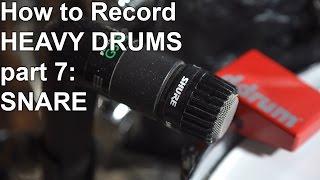 How to Record Heavy Drums Part 7 - SNARE | SpectreSoundStudios TUTORIAL