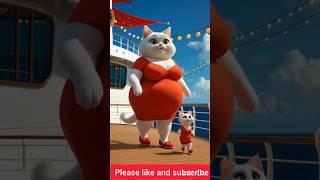 "Jealous Cat Throws Kitten in the Sea . But What Happens Next Will Melt Your Heart. #cats #shorts