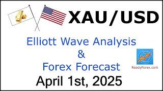 XAUUSD Elliott Wave Analysis | Gold Analysis | April 1 2025 | XAUUSD Analysis Today