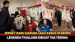 SAMPAI JADI REBUTAN FANS! Media Eropa takjub Jersey garuda banjir peminat~Thailand makin iri