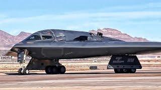 B-2 Bomber Flight Operations At Nellis AFB