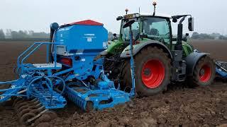 Fendt 724 with 4m Lemkin folding combination drill