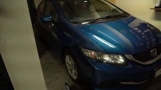 HOW TO INSTALL AND CHANGE FRONT BRAKE PADS HONDA CIVIC 2014