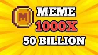 (MEME COIN) PRICE PREDICTION 2025 || $50 $BILLIONS SOON || 1000X POTENTIAL ??? 