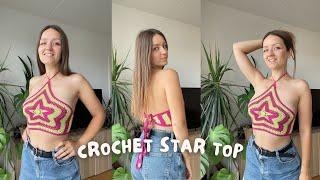  CROCHET STAR TOP | beginner friendly pattern, in-depth tutorial