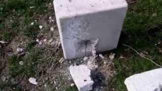 Enstyro bullet catching concrete