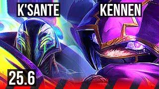 K'SANTE vs KENNEN (TOP) | 6k comeback, 8/4/14 | NA Grandmaster | 25.6