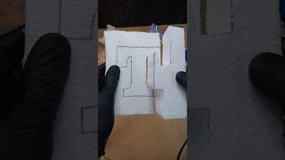 Decoration foam cutting #styrofoam #asmr #satisfying #foamcutting