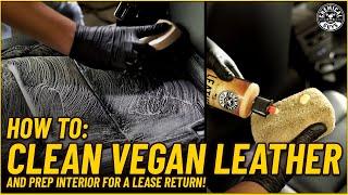 How To Clean A Faux-Leather Interior! - Tesla Lease Return Part 2 - Chemical Guys