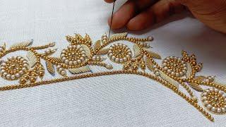 Simple aari work blouse designs || Blouse ki kadai || #aariembroidery2_0 #aariwork