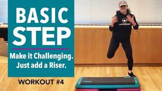 BASIC (but not boring) STEP AEROBICS WORKOUT + Great Music! (36 MIN)