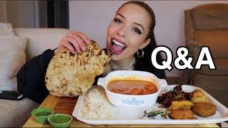 Indian food mukbang + q&a!