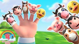 Farm Animals Finger Family | Nursery Rhymes & Kids Songs | Abc Little Learning Corner