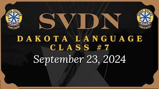 SVDN - Dakota Language Class 7