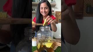 Homemade Pineapple Champagne with just 3 basic ingredients. Natural Fizzy Drink with No Yeast