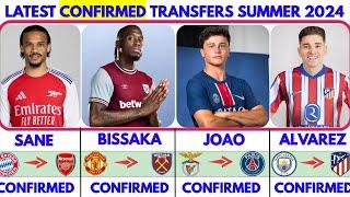 🟥THE LATEST CONFIRMED TRANSFER NEWS SUMMER 2024 SANE TO ARSENAL️ BISSAKA  TO W.HAM ALVAREZ TO ATM