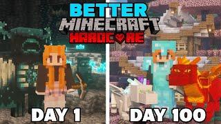 I Survived 100 Days In BETTER Minecraft HARDCORE... Here's What Happened