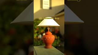 MAKING A $1000 Lamp for $6?? DIY Terracotta Lamp #shorts