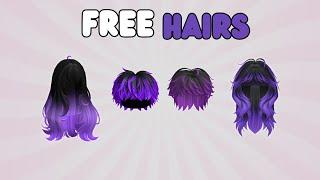 GET 30 FREE PURPLE HAIRS AND ITEMS IN ROBLOX!