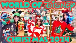 DISNEY CHRISTMAS MERCH 2024 at WORLD OF DISNEY | Disney Parks | Walt Disney World Shopping