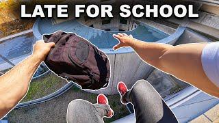 LATE FOR SCHOOL - Parkour POV