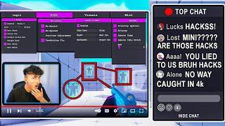 I pretended to USE HACKS ON LIVESTREAM...(Roblox Rivals)