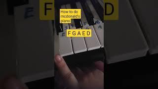 easy mcdonald's piano