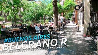 Recorriendo BELGRANO R | BUENOS AIRES | ARGENTINA | 4K Walking Tour VLOG