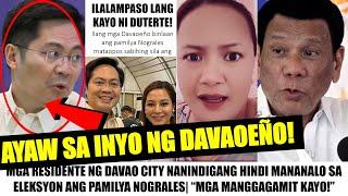 Mataposa Sabihing Sila ang MANANALO| Pamilya Nograles ISINUSUKA ng mga DAVAOEÑO| "LIBRENG MANGARAP!"