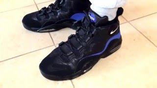 Nike Air Max Sensation "Black & Royal" (Chris Webber) On Feet