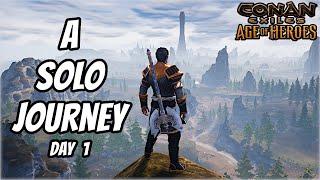 A Solo's Journey on a PvP Server RULED by Alpha Clans - Conan Exiles 2025